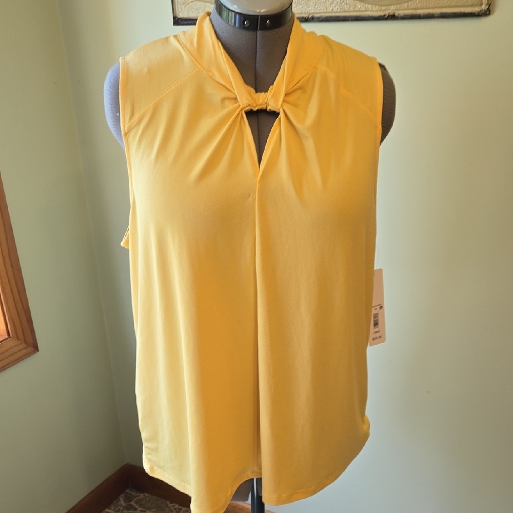 Yellow Sleeveless Top Size Large